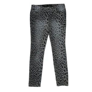 Vanilla Star Leopard Print High Rise Skinny Jeans